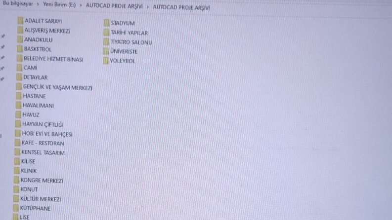 44 farklı proje dosyası 
