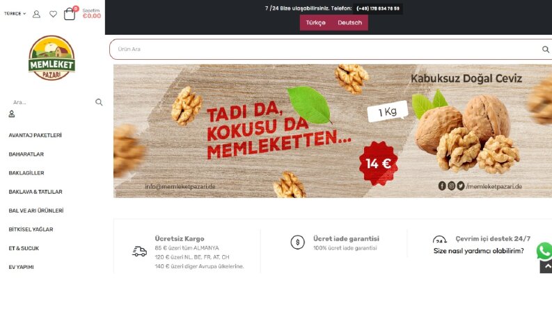 Memleket Pazarı web sitemizi Wordpressten Shopify taşıdık.