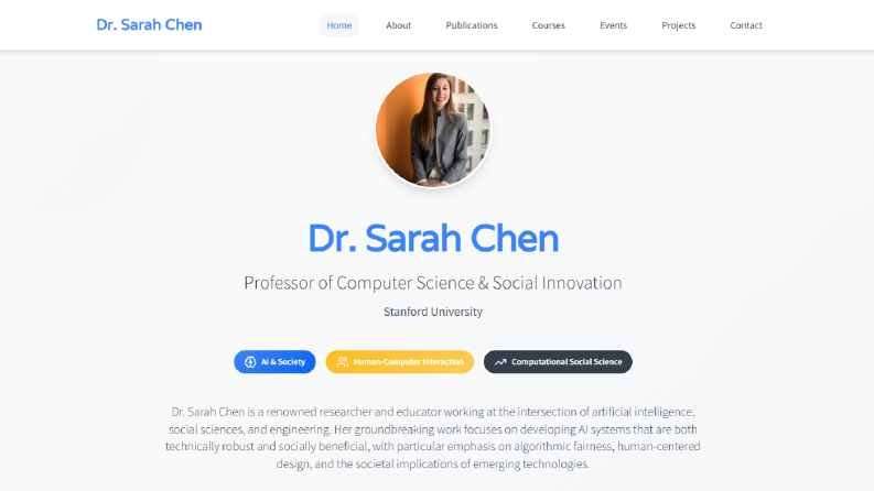 Profesyonel Portfolyo Web Site Şablonu