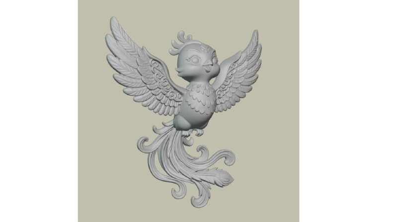 3D kuş modeli