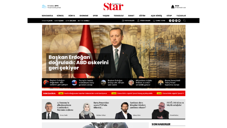Star Gazetesi - Arayüz Tasarımı