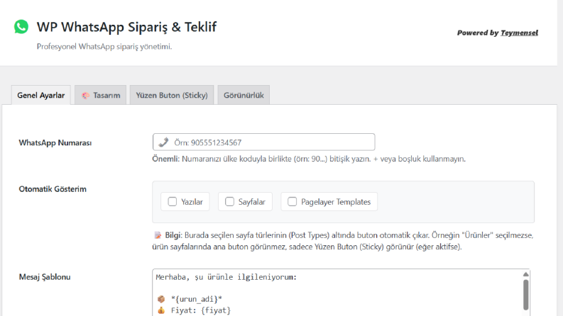 Wordpress eklenti - site tasarlama
