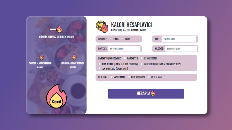 Kalori Hesaplayıcı
