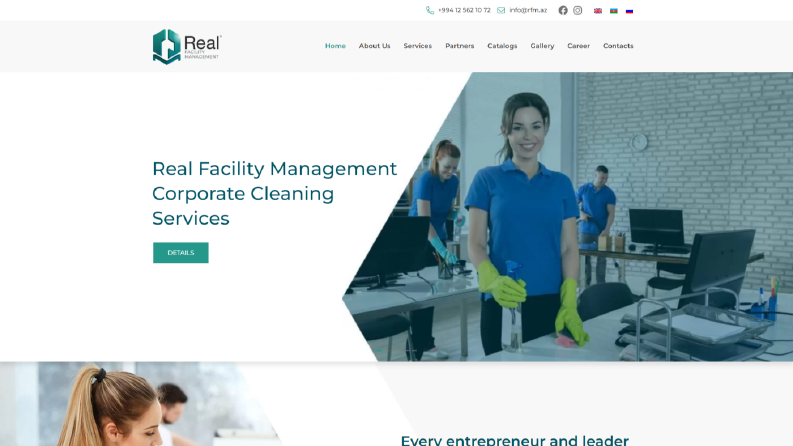 AZERBAYCAN: rfm.az Özel tasarım web sitesi (Wordpress)