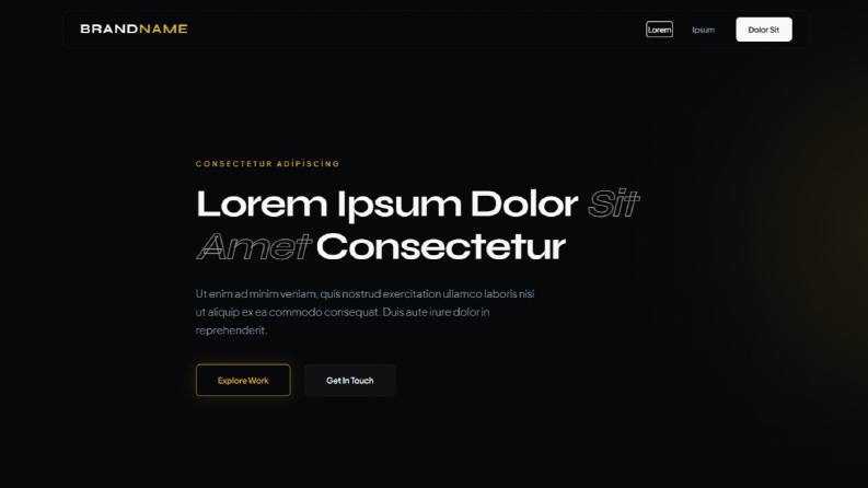 Premium & Minimalist Kurumsal Landing Page