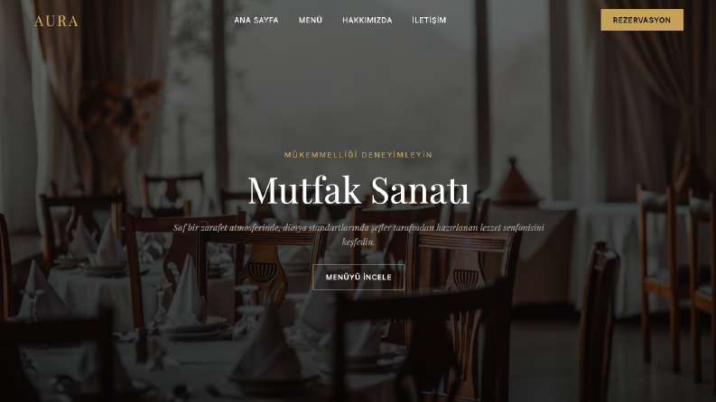Restoran Websitesi 