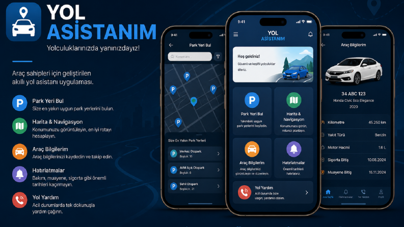 Yol Asistanım - Mobil Araç ve Park Yardım Uygulaması