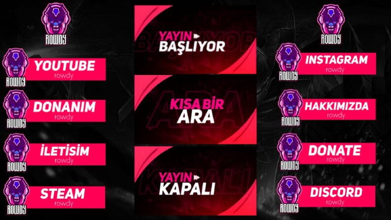 Baboli Dzn - Twitch Pack Tasarımı