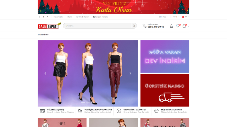 Sale Sepeti - Banner ve Slider Tasarımı