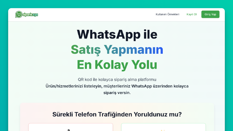 SiparişXYZ