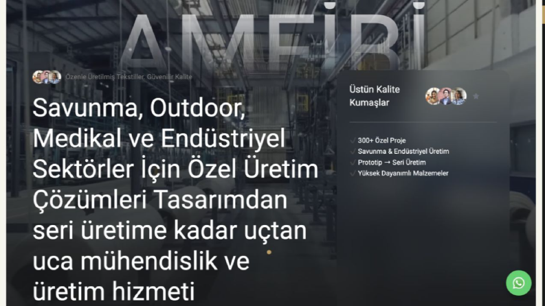 Amfibi Teknik Tekstil - Kurumsal E-Ticaret Sitesi