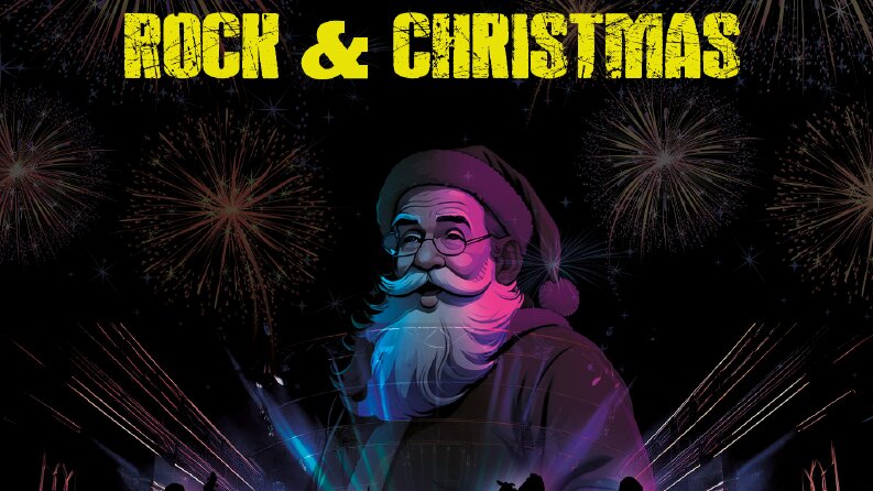 "ROCK & CHRISTMAS" Konser Afişi Tasarımı