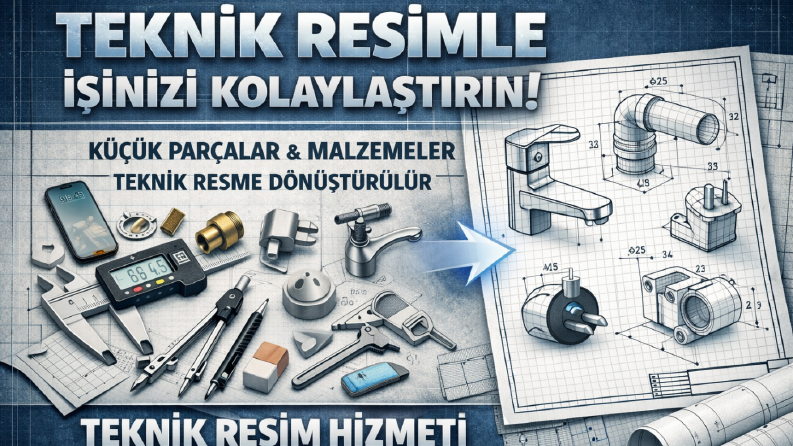 Günlük Hayatta Kullanılan Ürünlerin Teknik Resimleri