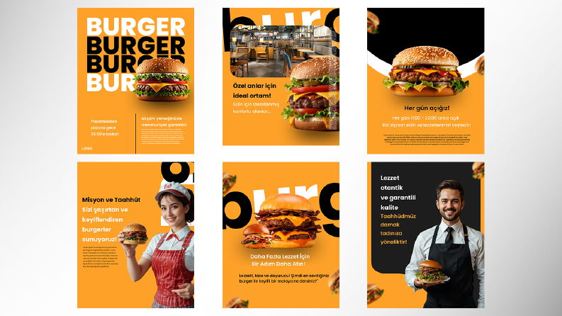 Burger - Sosyal Medya Tasarımı