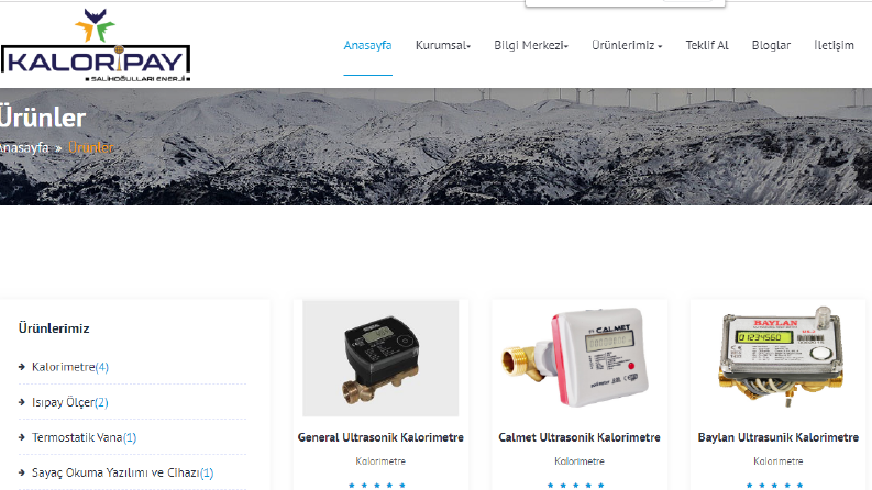 Ürün tanıtım web sitesi