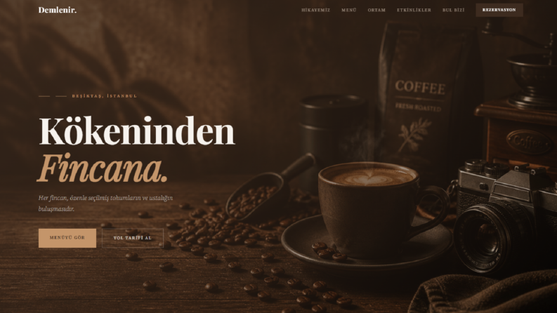 Kafe Sitesi - Demo