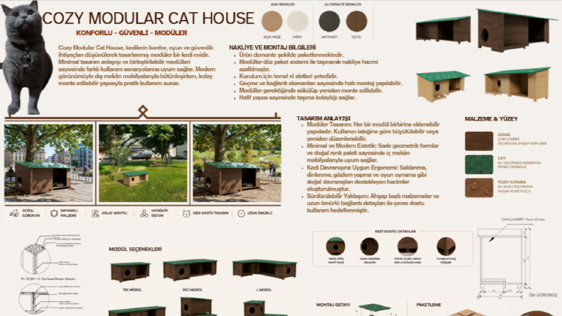 COZY MODULAR CAT HOUSE