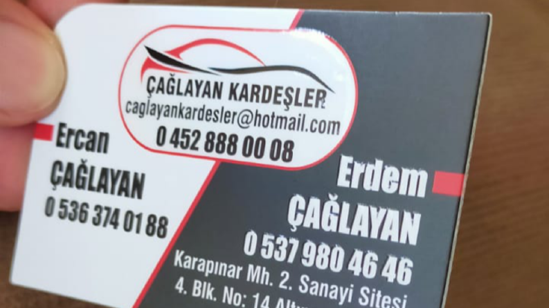 Çağlayan Kardeşler Kartvizit