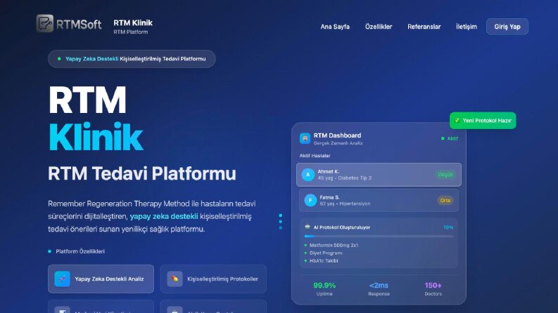 RTM Klinik – Yapay Zeka Destekli Tedavi Platformu