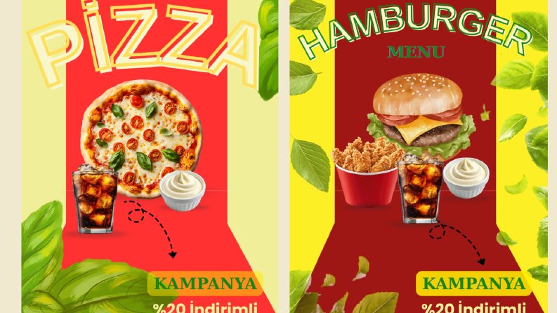 Fast Food Kampanya tasarımı