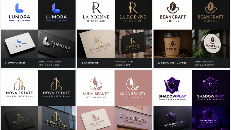Markanıza Özel Profesyonel Logo Tasarımı Yapıyorum