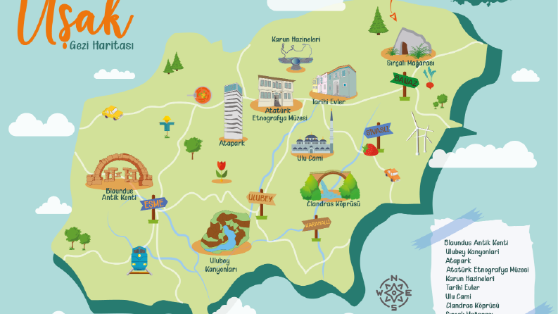 Tanıtım Haritası Infografik Tasarımı