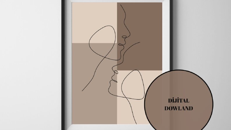 minimalist dijital çizim