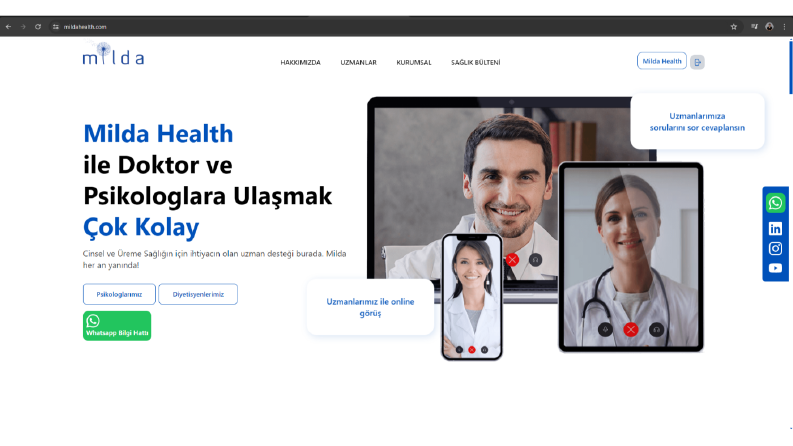 Milda Health - Frontend+Backend