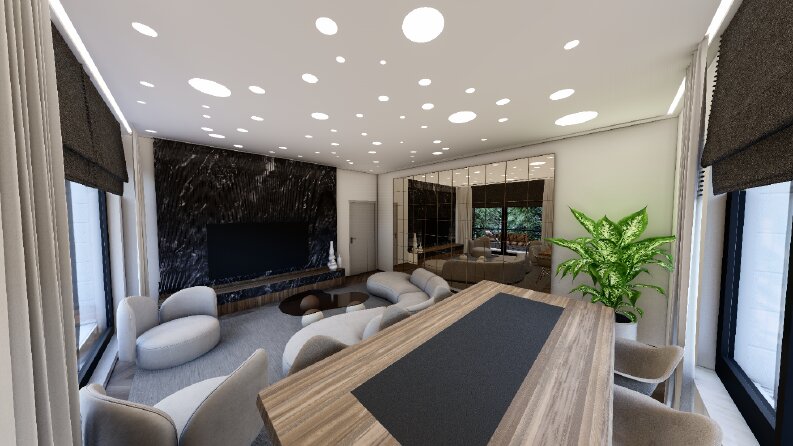 Açık Plan Salon ve Mutfak Tasarımı
