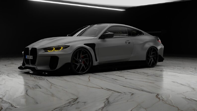 BMW M4 Custom | Fotogerçekçi Stüdyo Render ve CGI