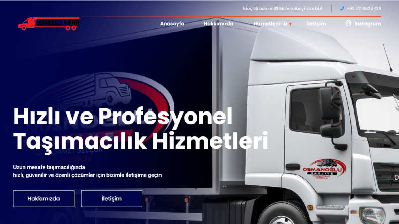 Nakliye Firması Web Sitesi