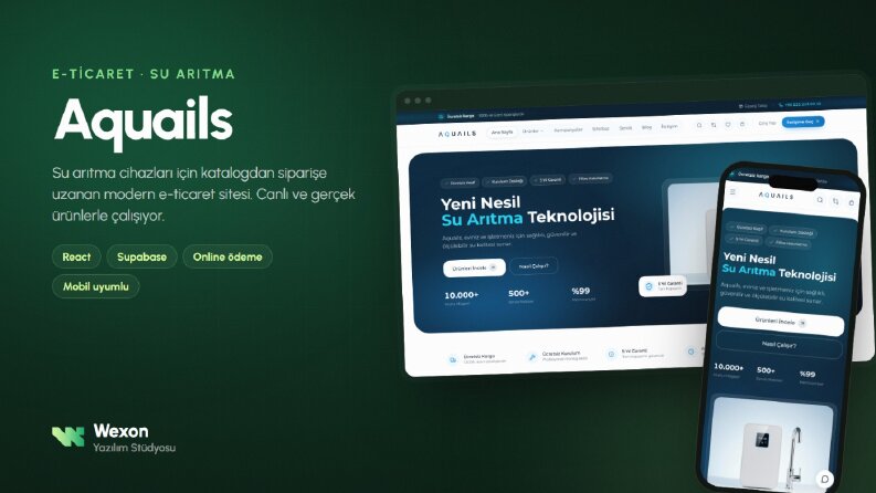 Aquails – Su Arıtma E-Ticaret Sitesi