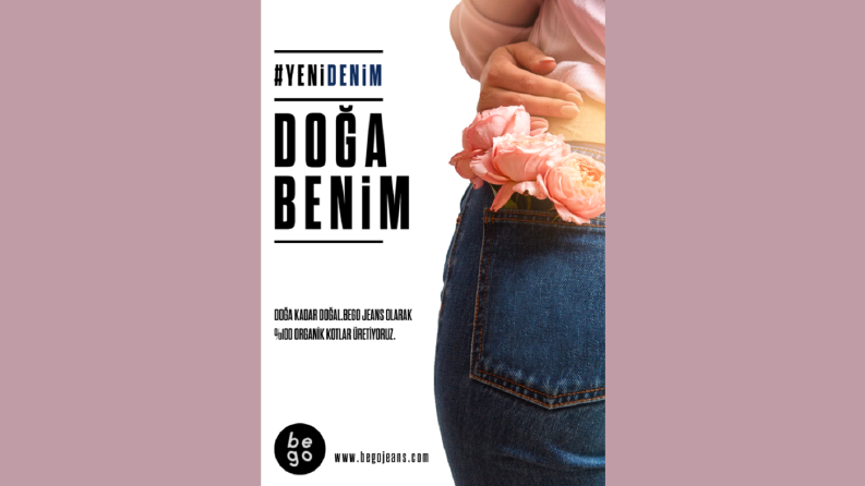 Doğal bir Kot Markası için Yapılmış Banner