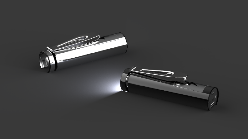 Şarj Edilebilir Fenerli PowerBank Tasarımı