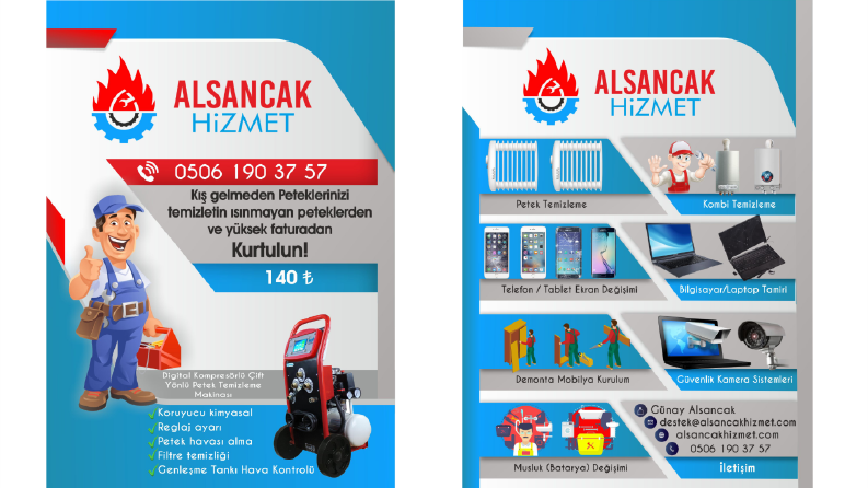 kreatif ve göz alıcı broşür tasarımı