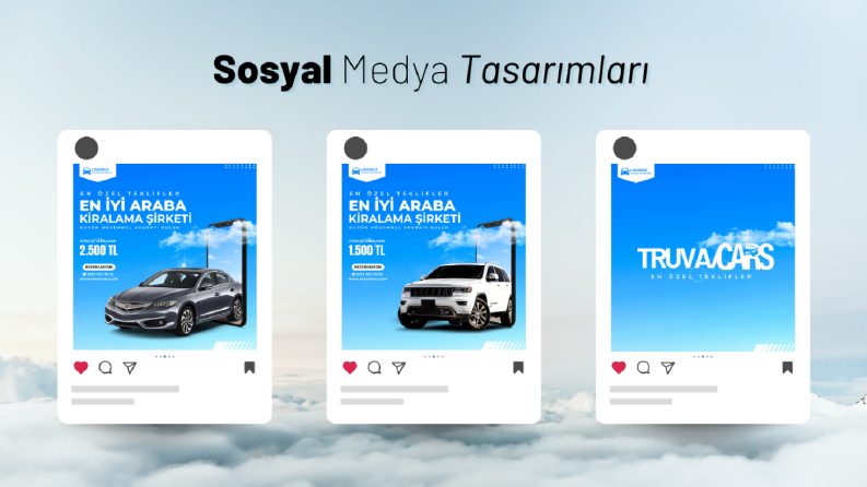Rent a car sosyal medya tasarımı