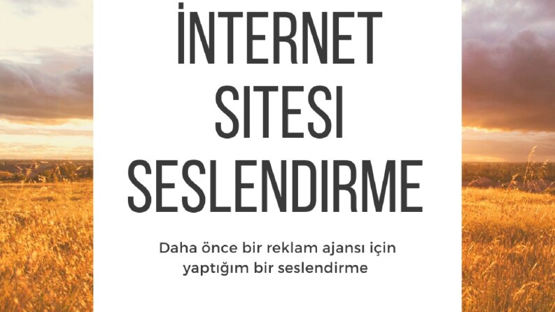 dijitimes reklam ajansı için yaptığım seslendir