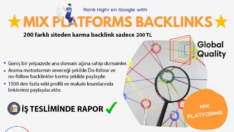 200 Web Sitesinden Backlink