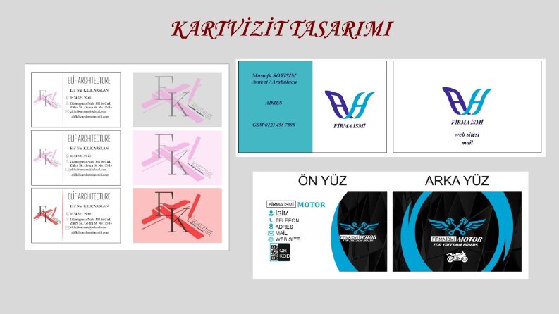 Kartvizit tasarımları