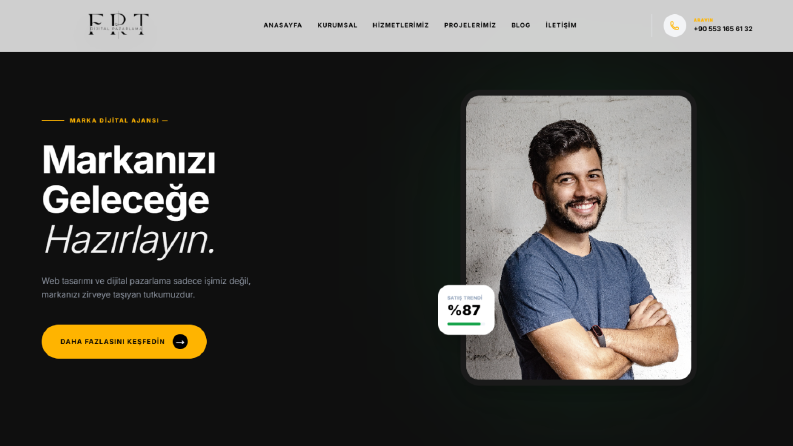 FRT Dijital Pazarlama - Ajans Web Sitesi & Portfolio