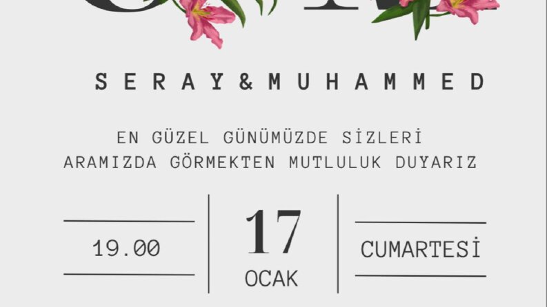 davetiye tasarımı