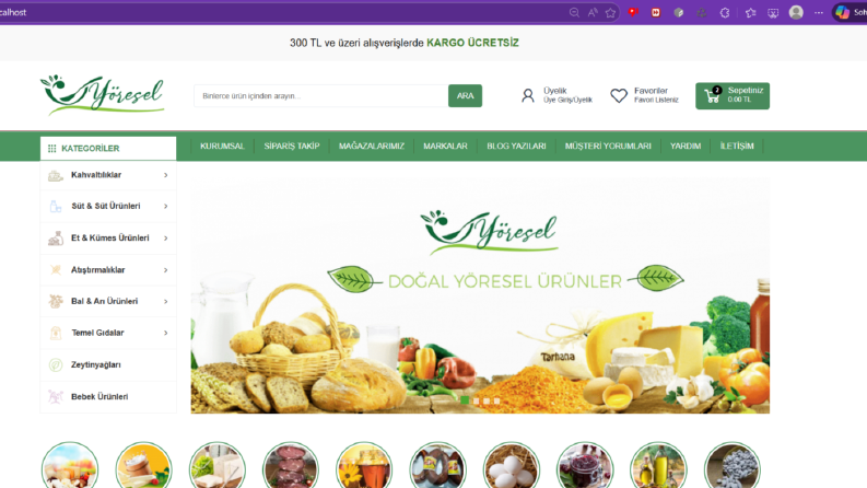 Yöresel Lezzetler E-Ticaret Sitesi