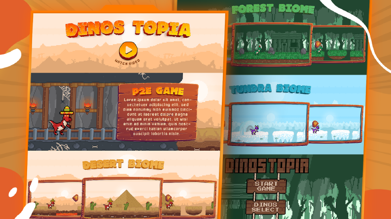 Dinos Topia Video Oyun Web sitesi