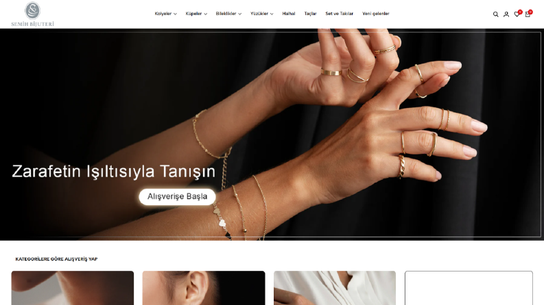 Shopify web sitesi çalışması