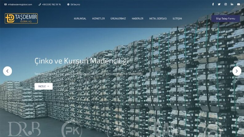 Web Sitesi - Taş Demir Global