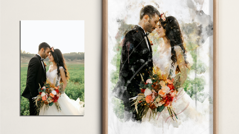 Turn photo into watercolor