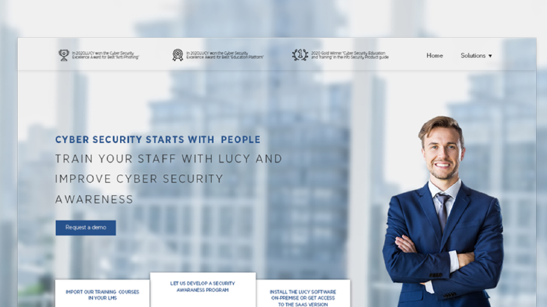 Lucy IT Security Web Tasarımı
