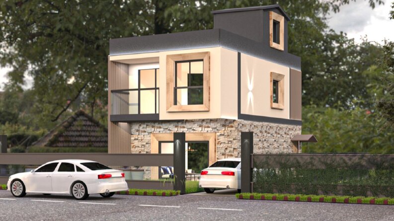 Mimari cephe tasarımı(villa,rezidans,apartman)