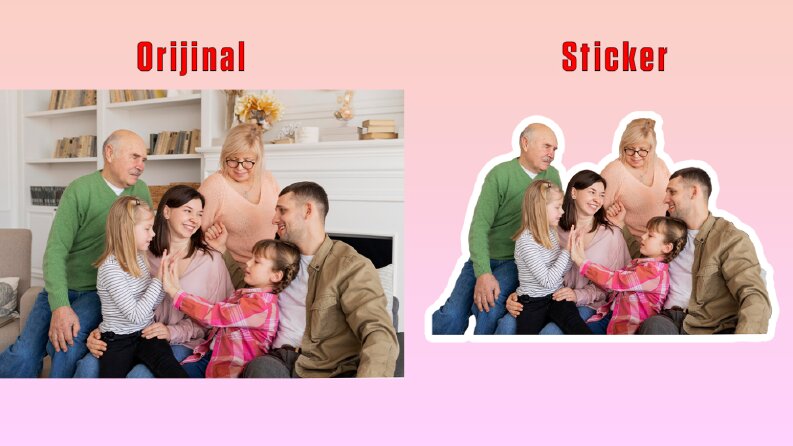 örnek sticker çalışması