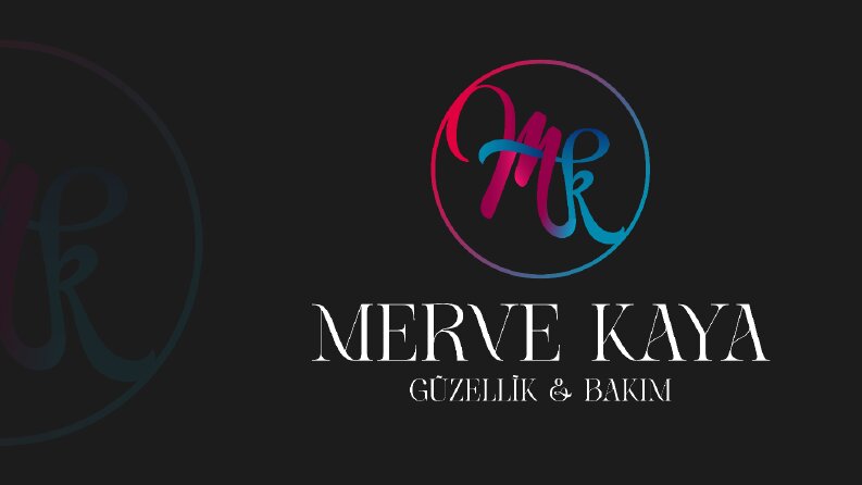 MERVE KAYA GÜZELLİK BAKIM LOGO TASARIMI
